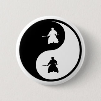 Yin Yang Aikido Pinback Button