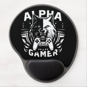 Yin Yang Alpha Gamer Wolf Gel Mouse Pad