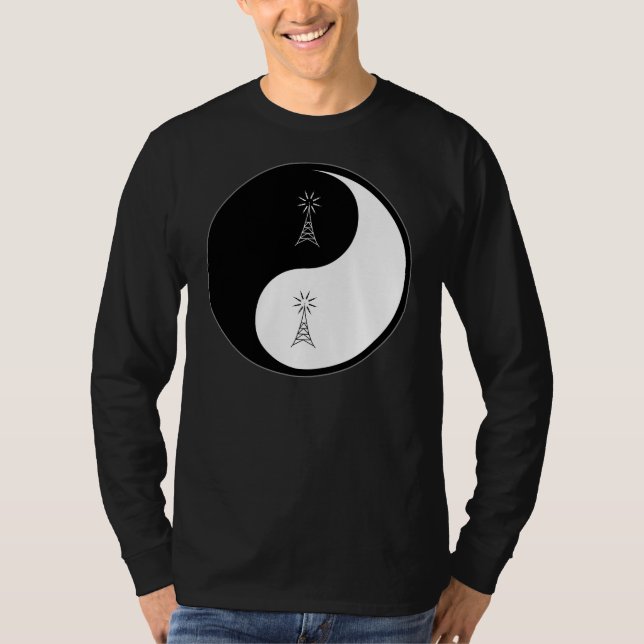 Yin Yang Amateur Radio T-Shirt (Front)