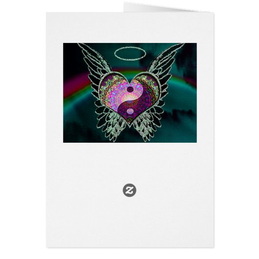 Yin Yang, Angel Wings and Heart (Back)