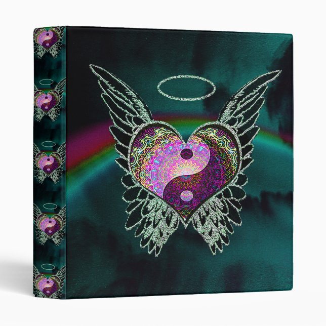 Yin Yang, Angel Wings and Heart Binder (Front/Spine)