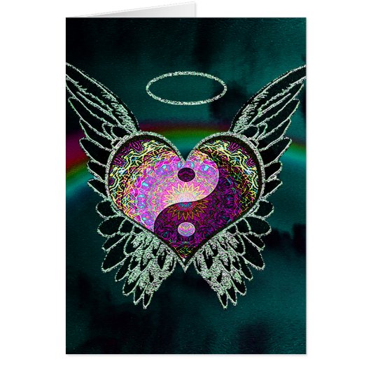 Yin Yang, Angel Wings and Heart Cards (Front)