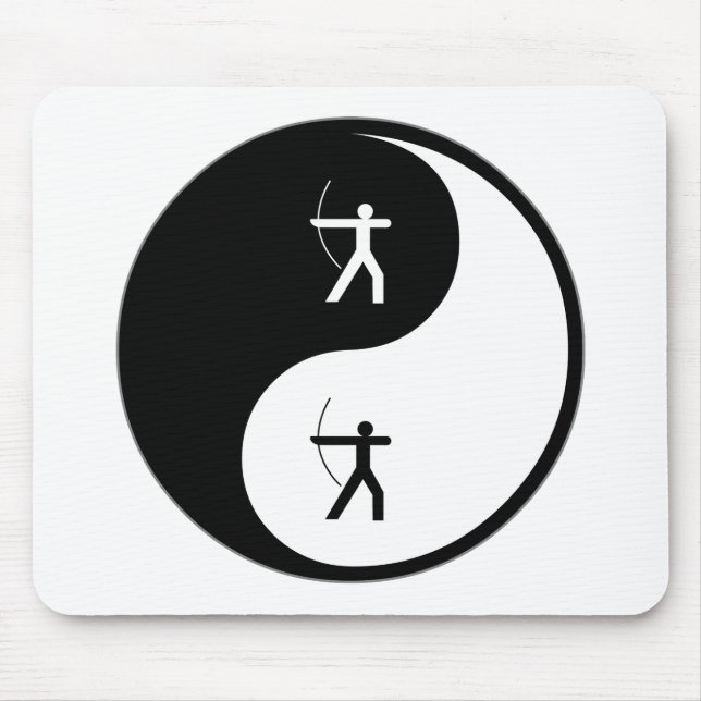 Yin Yang Archery Mouse Pad (Front)
