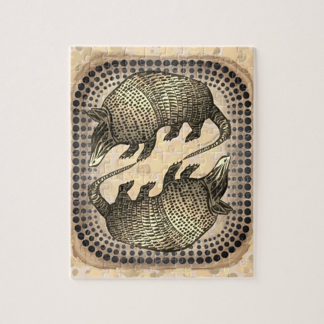 Yin Yang Armadillo  Jigsaw Puzzle (Vertical)