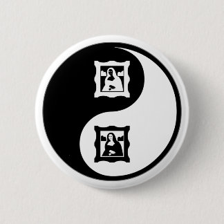 Yin Yang Art History Button