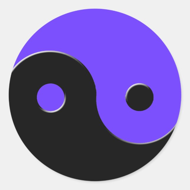 Yin & Yang Asian Symbol Harmony & Balance Stickers (Front)