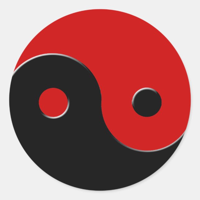 Yin & Yang Asian Symbol Harmony & Balance Stickers (Front)