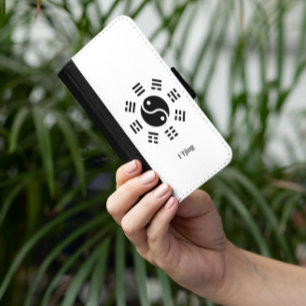 Yin Yang Ba Gua I Ching Symbol - Eight Trigrams iPhone 8/7 Wallet Case