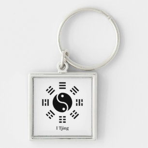 Yin Yang Ba Gua I Ching Symbol - Eight Trigrams Keychain