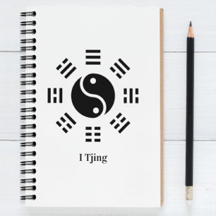 Yin Yang Ba Gua I Ching Symbol - Eight Trigrams Notebook