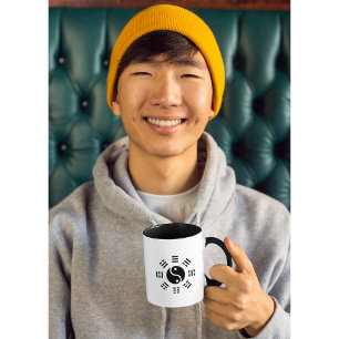 Yin Yang Bagua Organ Clock Two-Tone Coffee Mug
