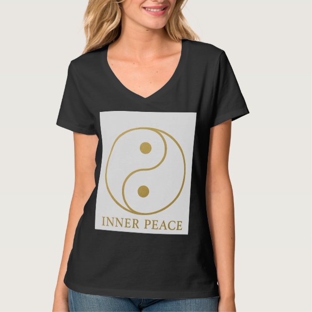 Yin Yang Balance – A Symbol of Harmony and Inner P T-Shirt (Front)