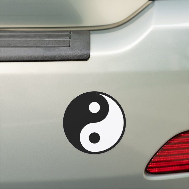 Yin Yang Balance Sacred Symbol Bumper Car Magnet (In Situ)