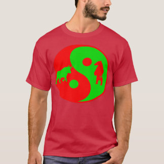 Yin Yang bear bull stock trading Premium 2102  T-Shirt