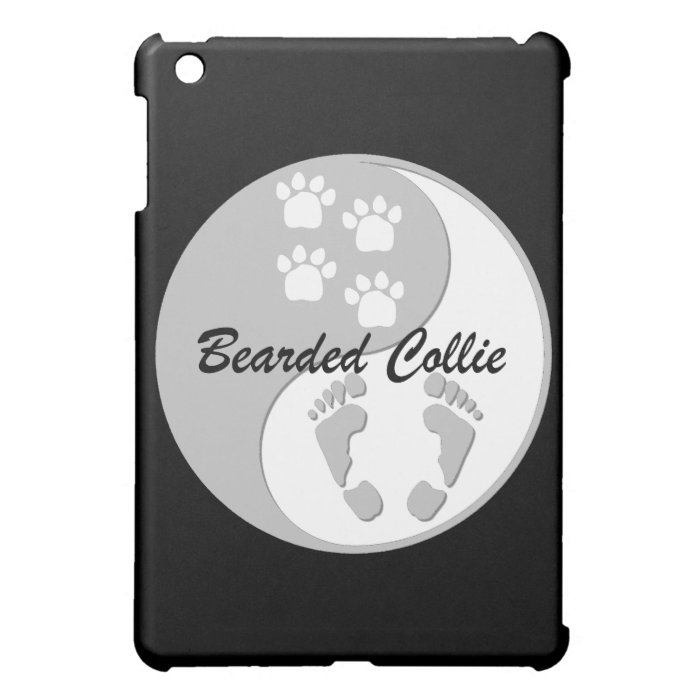 yin yang bearded collie iPad mini covers