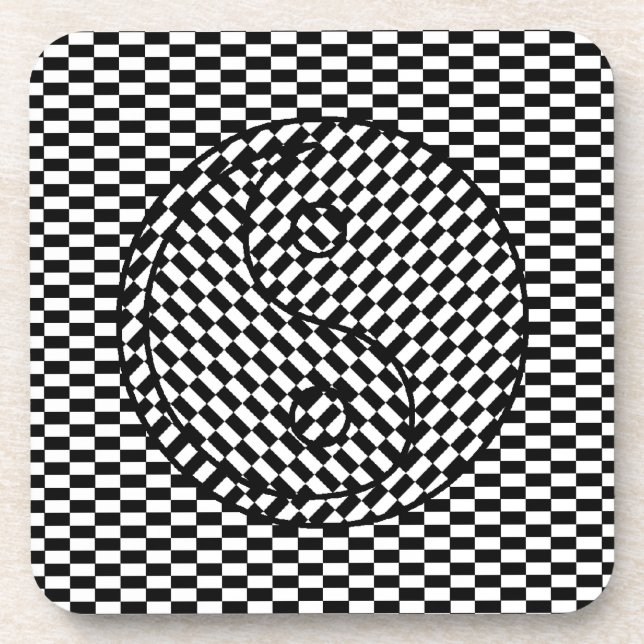 Yin Yang Beverage Coaster (Front)