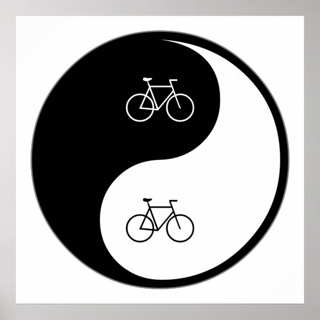 Yin Yang Bicycling Poster (Front)