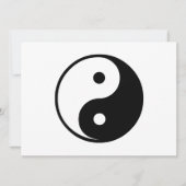 Yin Yang Black and White Illustration Template (Front)
