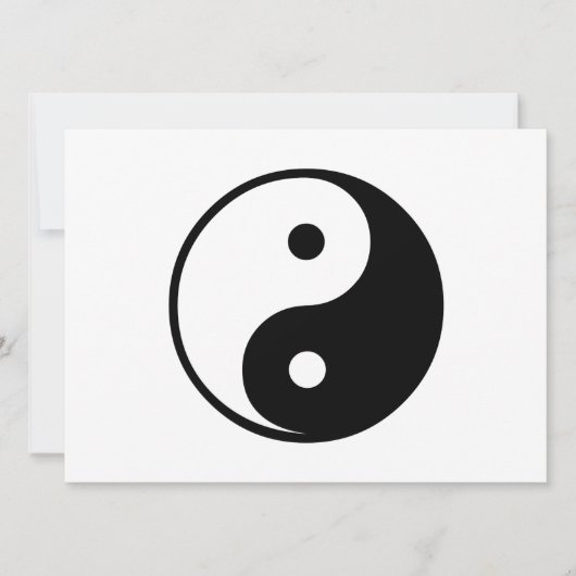 Yin Yang Black and White Illustration Template (Front)