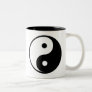 Yin Yang Black and White Illustration Template Two-Tone Coffee Mug