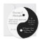 Yin Yang Black And White Wedding