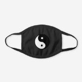 Yin Yang Black Cotton Face Mask (Front)
