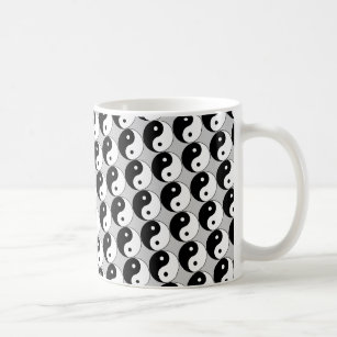 Yin Yang black white symbol Coffee Mug