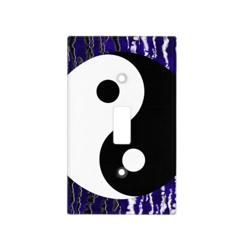 Yin Yang Blue Tranquility Zen Energy Light Switch Cover