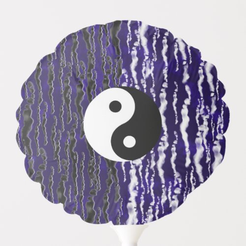 Yin Yang Blue Tranquility Zen Energy Party Balloon