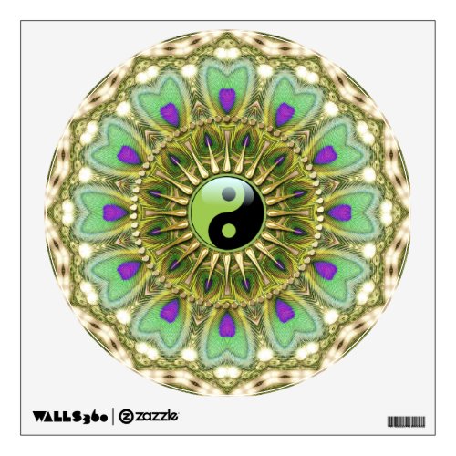 Yin Yang Bohemian Mandala Wall Sticker