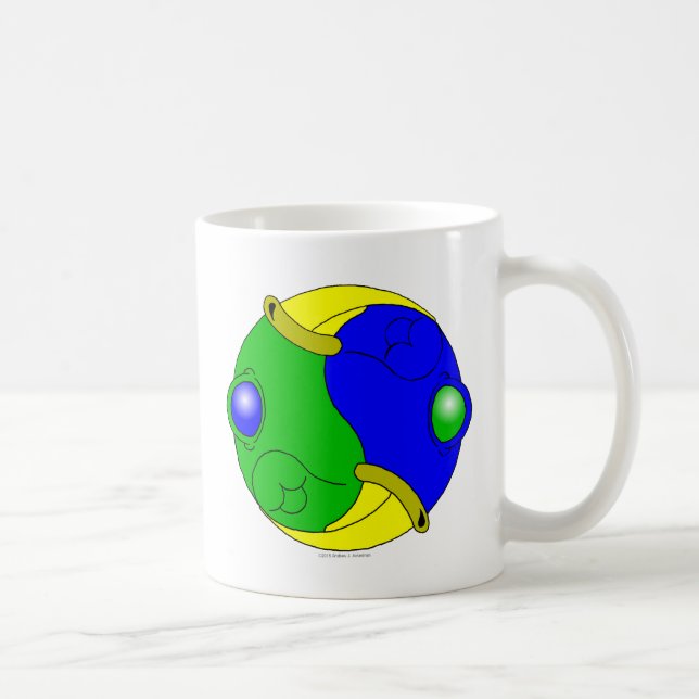 Yin Yang Boids II Coffee Mug (Right)