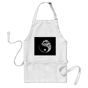 Yin Yang Bonsai Tree Japanese Buddhist Zen Adult Apron