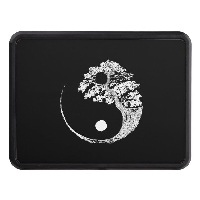 Yin Yang Bonsai Tree Japanese Buddhist Zen Hitch Cover (Front)