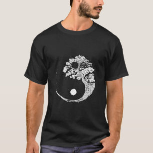 Yin Yang Bonsai Tree Japanese Buddhist Zen T-Shirt