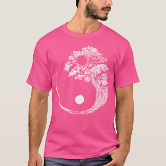 Yin Yang Bonsai Tree Japanese Buddhist Zen T-Shirt
