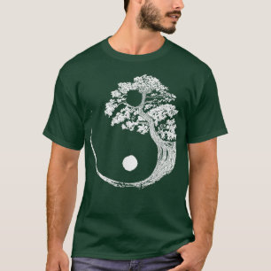 Yin Yang Bonsai Tree Japanese Buddhist Zen T-Shirt