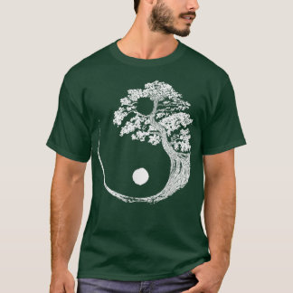 Yin Yang Bonsai Tree Japanese Buddhist Zen T-Shirt