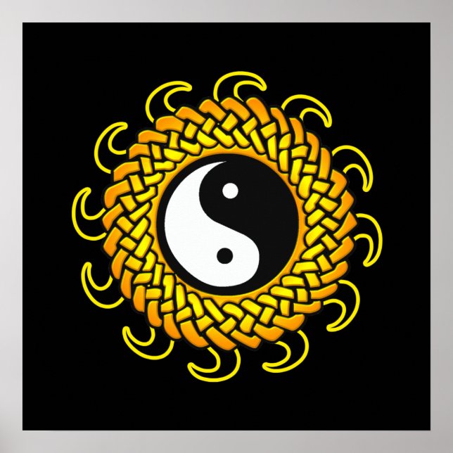 Yin Yang Braided Sun Poster (Front)