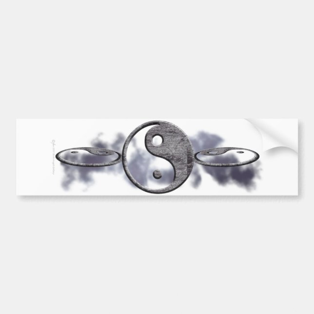 Yin Yang Bumper Sticker (Front)