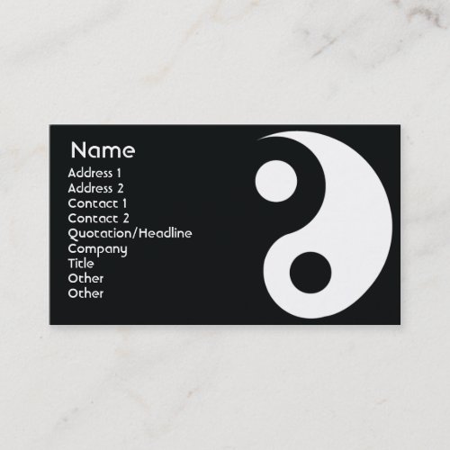 Yin Yang - Business Business Cards