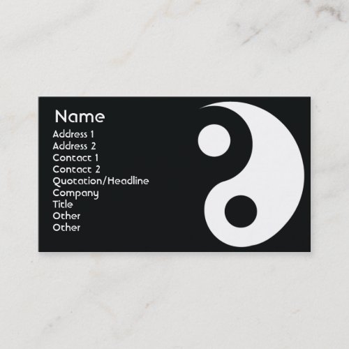 Yin Yang _ Business Business Card