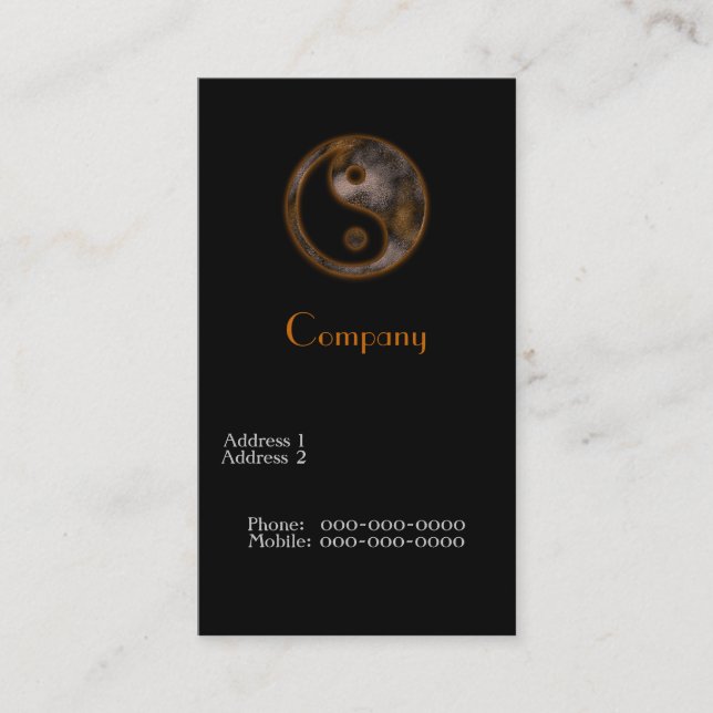Yin Yang Business Card (Front)