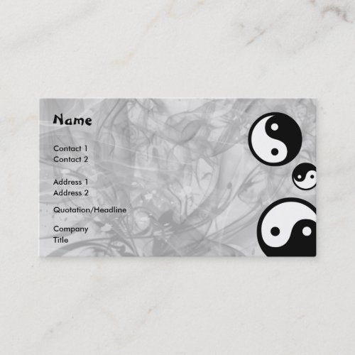Yin Yang Business Card