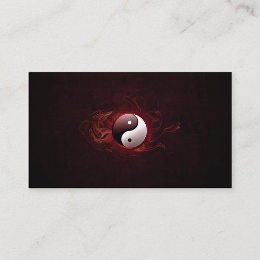 Customizable yin yang business card