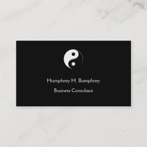 Customizable Yin Yang Business card Template