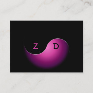 yin yang business - pink card