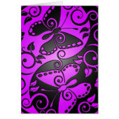 Yin Yang Butterflies, purple & black (Front)