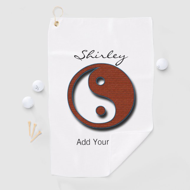 Yin Yang by Shirley Taylor Golf Towel (InSitu)