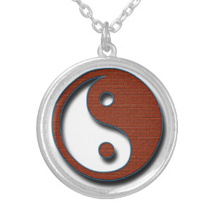 Yin Yang by Shirley Taylor Silver Plated Necklace