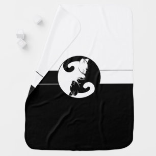 Yin Yang cats Baby Blanket